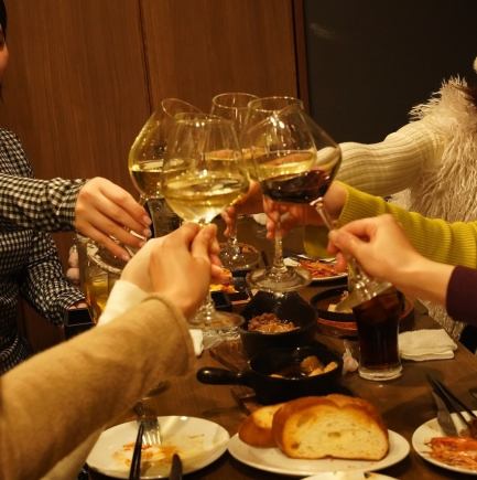 女子会限定プラン　スパークリングワイン一本付き