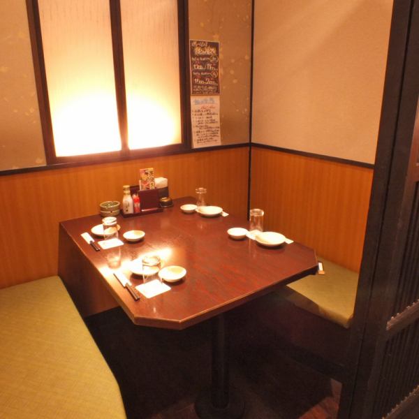 A semi-private room for small groups.You can enjoy your meal without worrying about surroundings.Please enjoy your meal in a Japanese atmosphere ☆