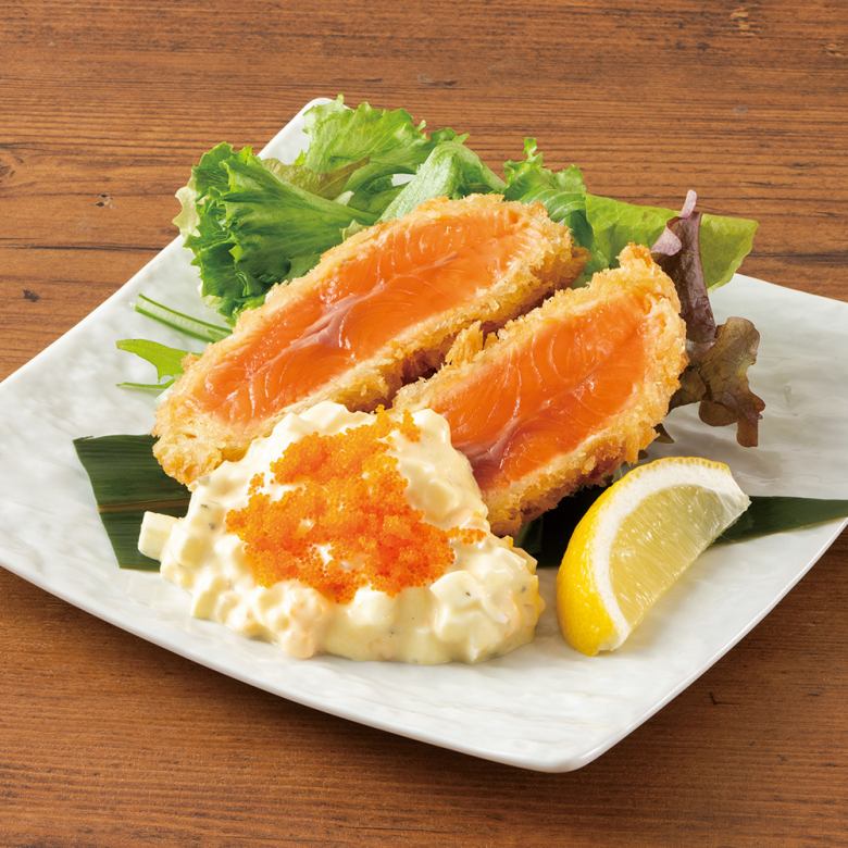 国産サーモンのレアカツ