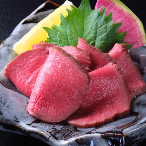 beef tongue sashimi