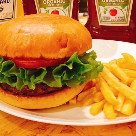 [Lunchtime Course] ◆Homies Burger Combo/with fries and drink◆1250 yen (tax included)