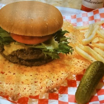 [Lunchtime Course] ◆Crispy Double Cheeseburger Combo/with fries and drink◆