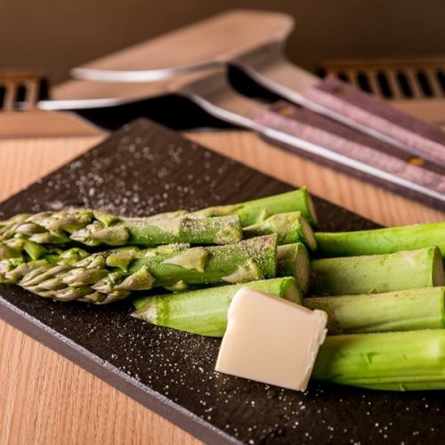 Melting extra-thick asparagus