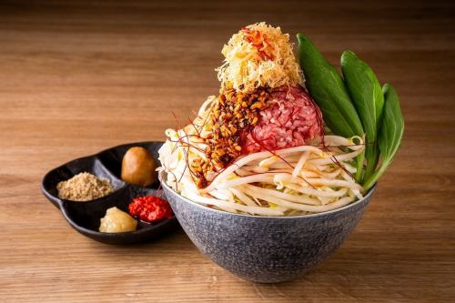 Delicious spicy tantan - plenty of minced meat, rich sesame miso sauce