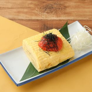 Chilled cod roe rolled omelet