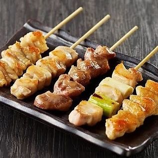 Assortment of 5 kinds of skewers