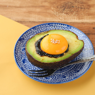 Avocado and egg seaweed marinade