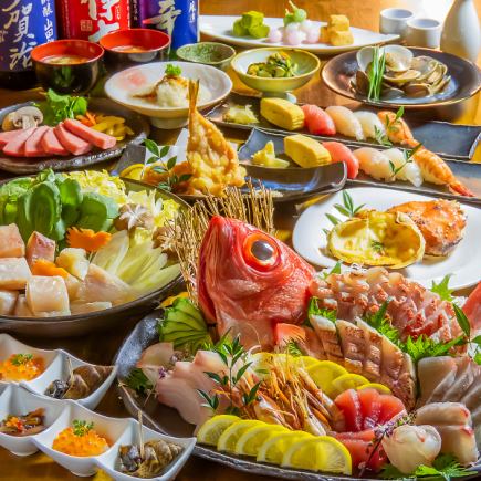 【歓送迎会に】ボリューム満点！コスパ◎充実した料理内容全8品120分飲み放題付き4800円(税込)