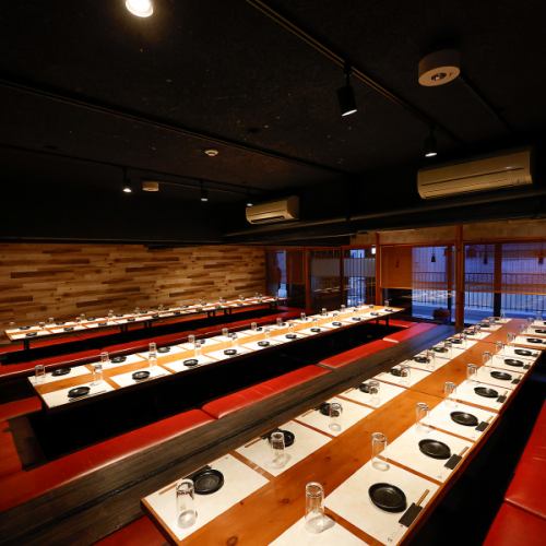 <p>歓送迎会など団体様での貸切宴会も大歓迎です！最大64様までご対応可能！大人数でもまとまったお席をご用意いたします。まずはお気軽にお問合せください。ゆったりとお寛ぎいただける広々とした空間は、会社宴会にも最適です◎！ご宴会を任された幹事様に必見のクーポンやコースをご用意しております。</p>