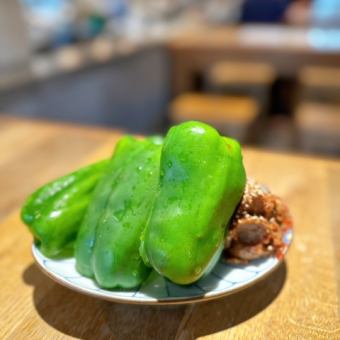 パリパリピーマン(自家製肉味噌)