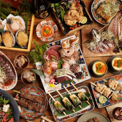 [Everyone will be served in a private room] We will serve you in a private room for 2 people or more.Please enjoy our proud banquet course.All-you-can-drink included!