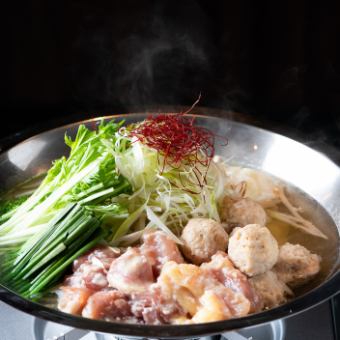 【秋冬宴会コース】人気NO.1濃厚水炊き!!『9品』2h飲み放題付き《４９５０円》