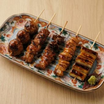 本日の串盛り ５種