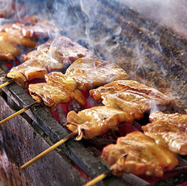 鳥助の名物！絶品◎《串焼き豚バラ》