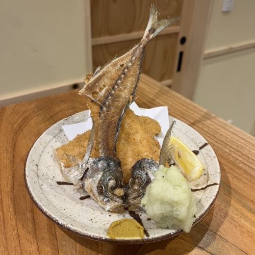 Fried horse mackerel