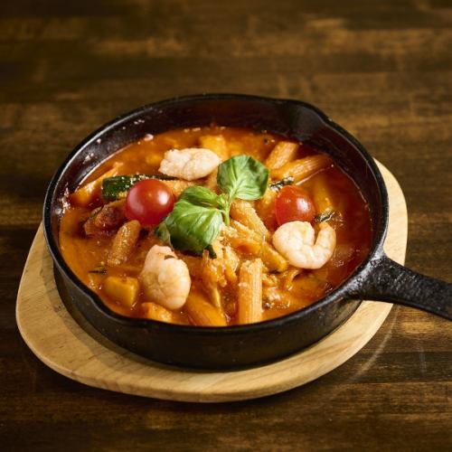 カレーチーズパスタ