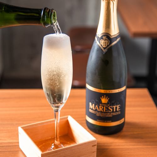 こぼれスパークリング グラス