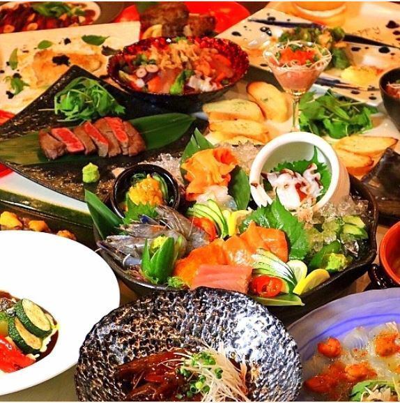 All-you-can-eat and drink for 2 hours, with 100 types of luxurious food, including Miyazaki beef and grilled sushi!