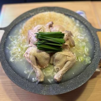 推荐：参鸡汤套餐（每人5,000日元，含税）附2小时无限畅饮（4人以上适用）