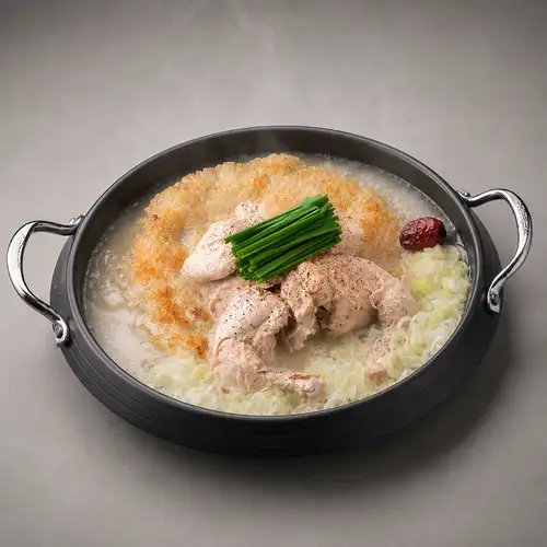 脆皮饭参鸡汤（1 只整鸡）