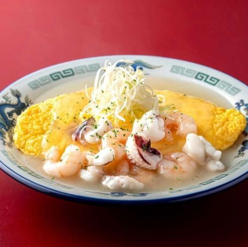 出し巻き風オムレツ～海鮮あんかけ～