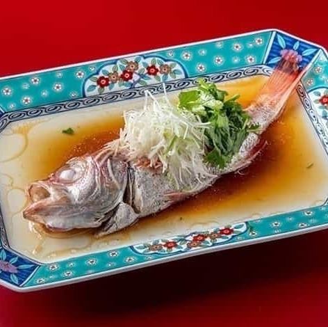 鮮魚の広東蒸し