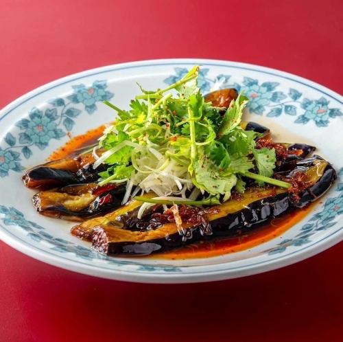 揚げ茄子のXO醤かけ