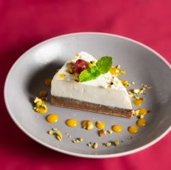 Homemade spiced cheesecake