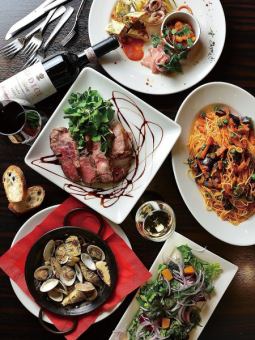 【歓送迎会におすすめ！】◆ラルゴのビュッフェプラン ／お１人様5,000円FD90分付