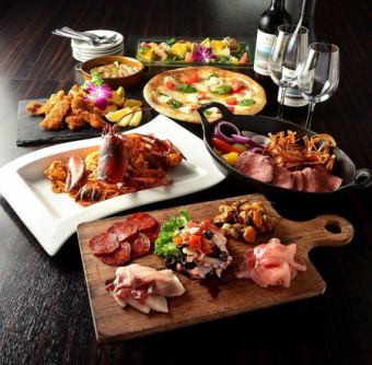 【プレミアムプラン】 全8品 +フリードリンク付き／ お一人様8,500円（税込）