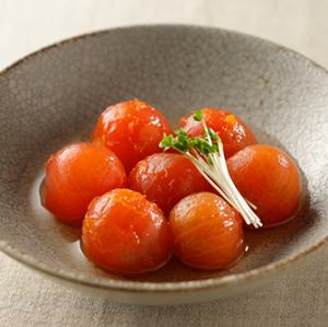 甘プチトマトのお浸し