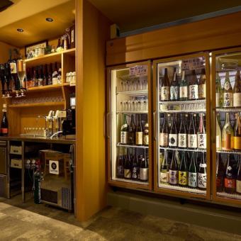 【90分(Lo60分)単品飲み放題】厳選日本酒40銘柄を気軽にセルフで♪生ビール,サワー,ハイボールも