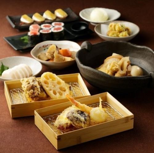 自慢の天ぷらと創作和食を囲む宴