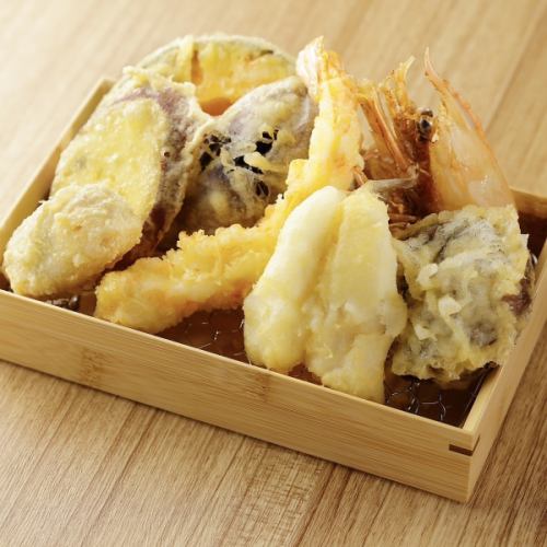 旬の天ぷらと銘酒40種堪能