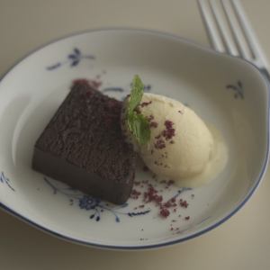 Rich chocolate terrine