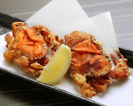 Deep-fried soft shell crab