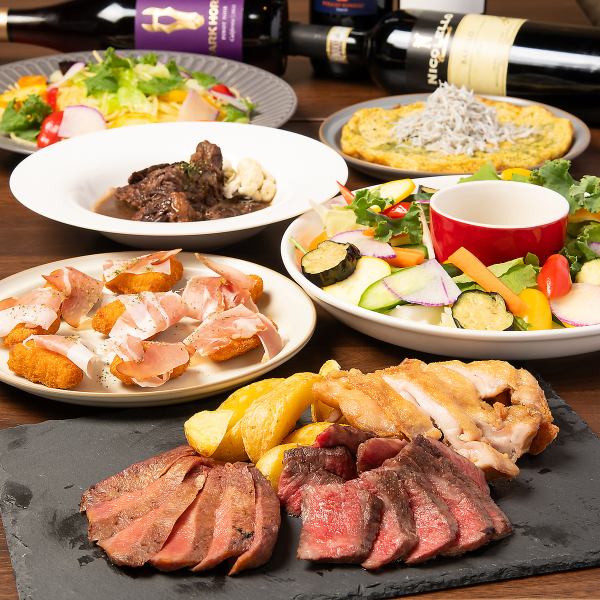 飛び込みOK！『肉盛り合わせ×飲み放題のコース』