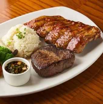 アンガス・ランプ & ベビーバック・リブ