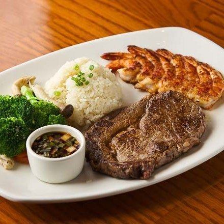 リブアイ&グリル・シュリンプ