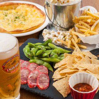 ★[90 minutes of all-you-can-drink included!! Recommended for those who would rather drink than eat all 6 dishes ◎ After-party course!!] 3,000 yen including tax