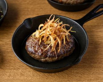 Hand-made Wagyu beef hamburger steak