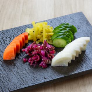 お漬物盛り合わせ