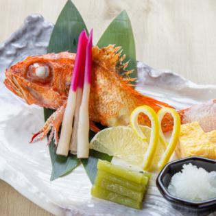 海鮮の炉端焼き