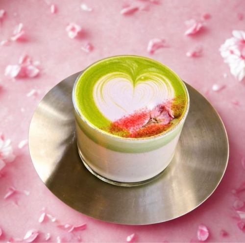 さくら抹茶ラテ