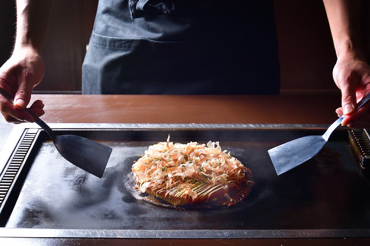 A stylish teppanyaki restaurant where you can enjoy the soul food of Osaka and Tokyo ☆