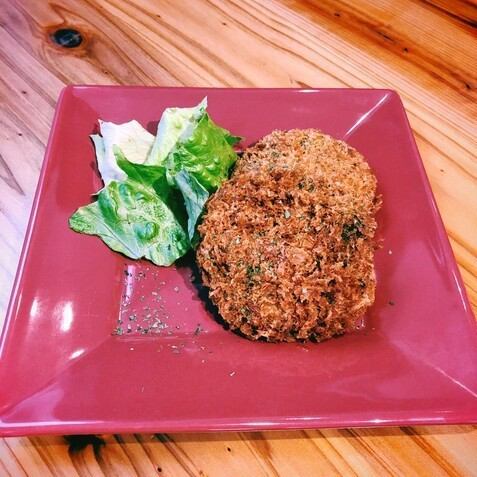 Minced beef tongue cutlet (2 pieces)