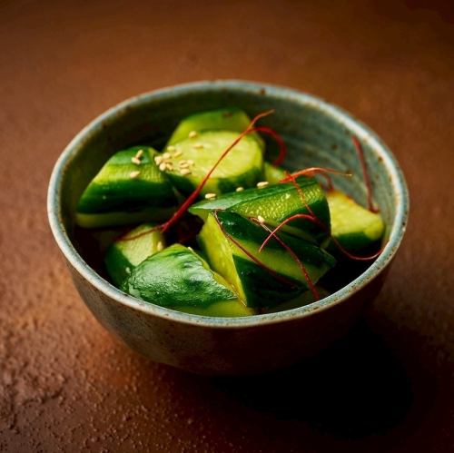 Lightly pickled cucumber