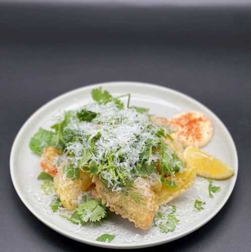 White fish herb fritters