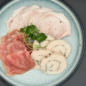 3種のハム盛り合わせ