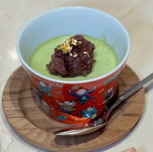 抹茶パンナコッタ